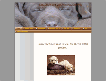 Tablet Screenshot of labradorvomwallhaeuserweg.de